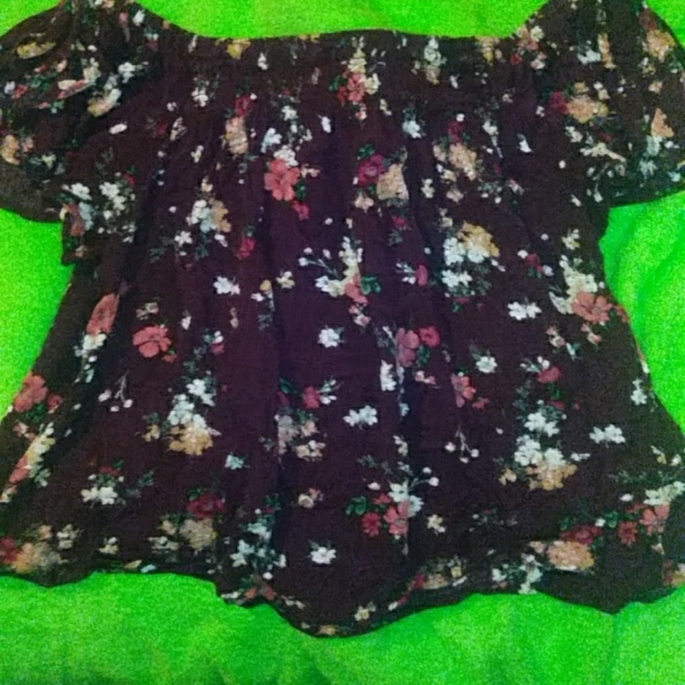 Flowered and striped crop top bundle